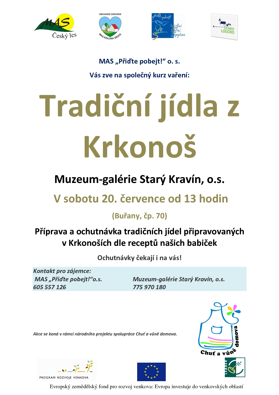 Kurz vaření na téma tradiční jídla z Krkonoš